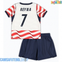 Camisa de time de futebol Estados Unidos Giovanni Reyna #7 Replicas 1º Equipamento Infantil Mundo 2026 Manga Curta (+ Calças curtas)